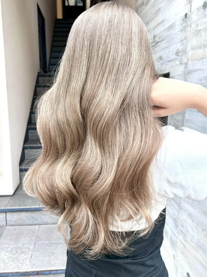 ロング カラー カット ヘアカラー ParveMix🎀 稲垣 詞葉のヘアスタイル