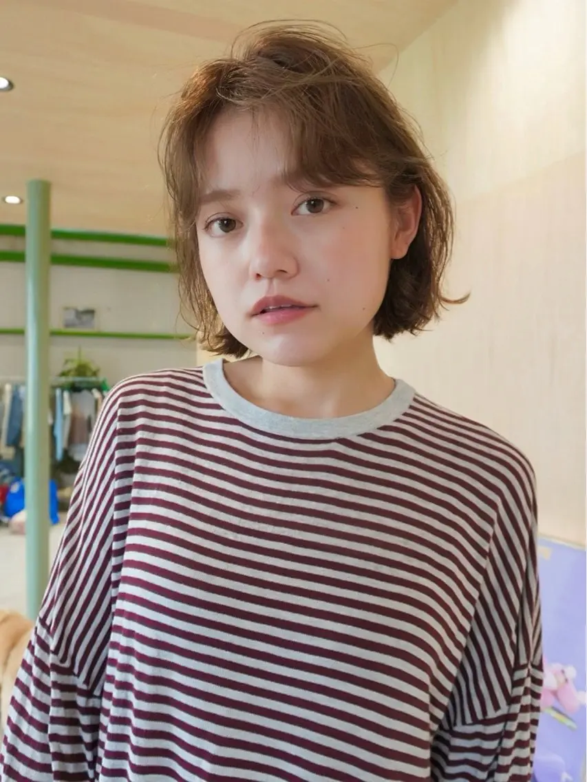 ショート カット ヘアカラー トリートメント December 伊勢崎のヘアスタイル
