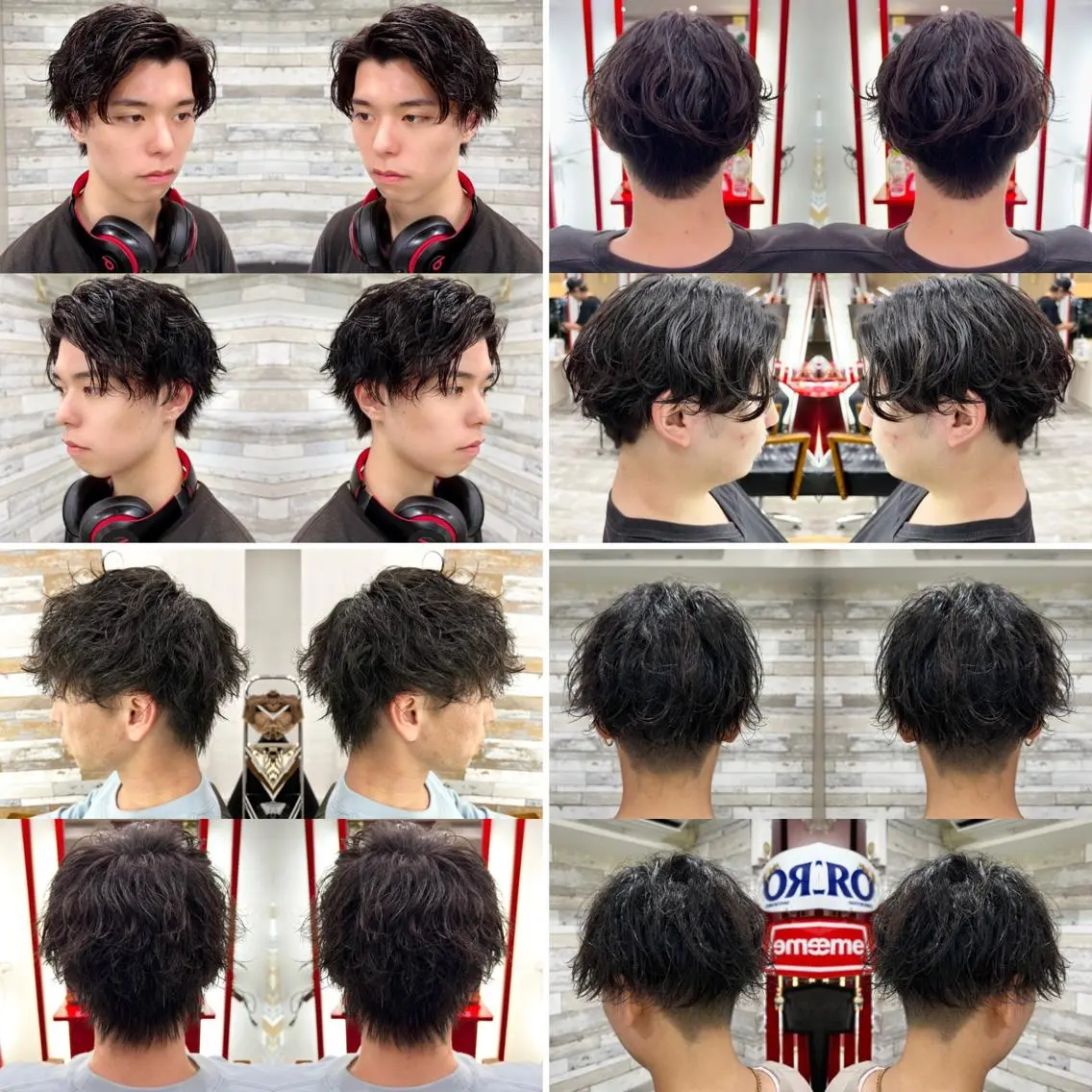 ショート パーマ メンズ カット パーマ ✨️眉毛、派手髪、 ハイトーンShinの眉毛・アイブロウイメージ