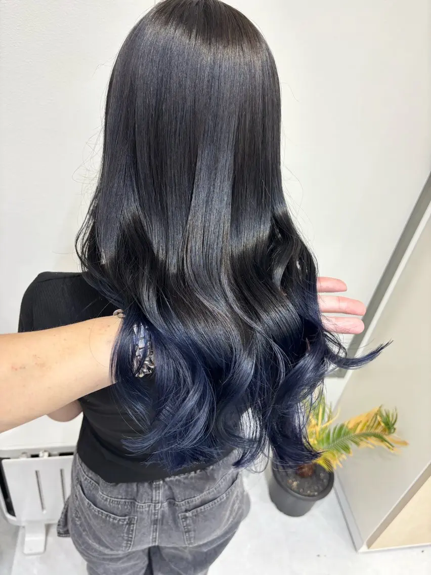 ロング ヘアカラー トリートメント ヘッドスパ ヘアセット 🪞透明感カラー🫧 縮毛矯正🥇かずきのヘアスタイル