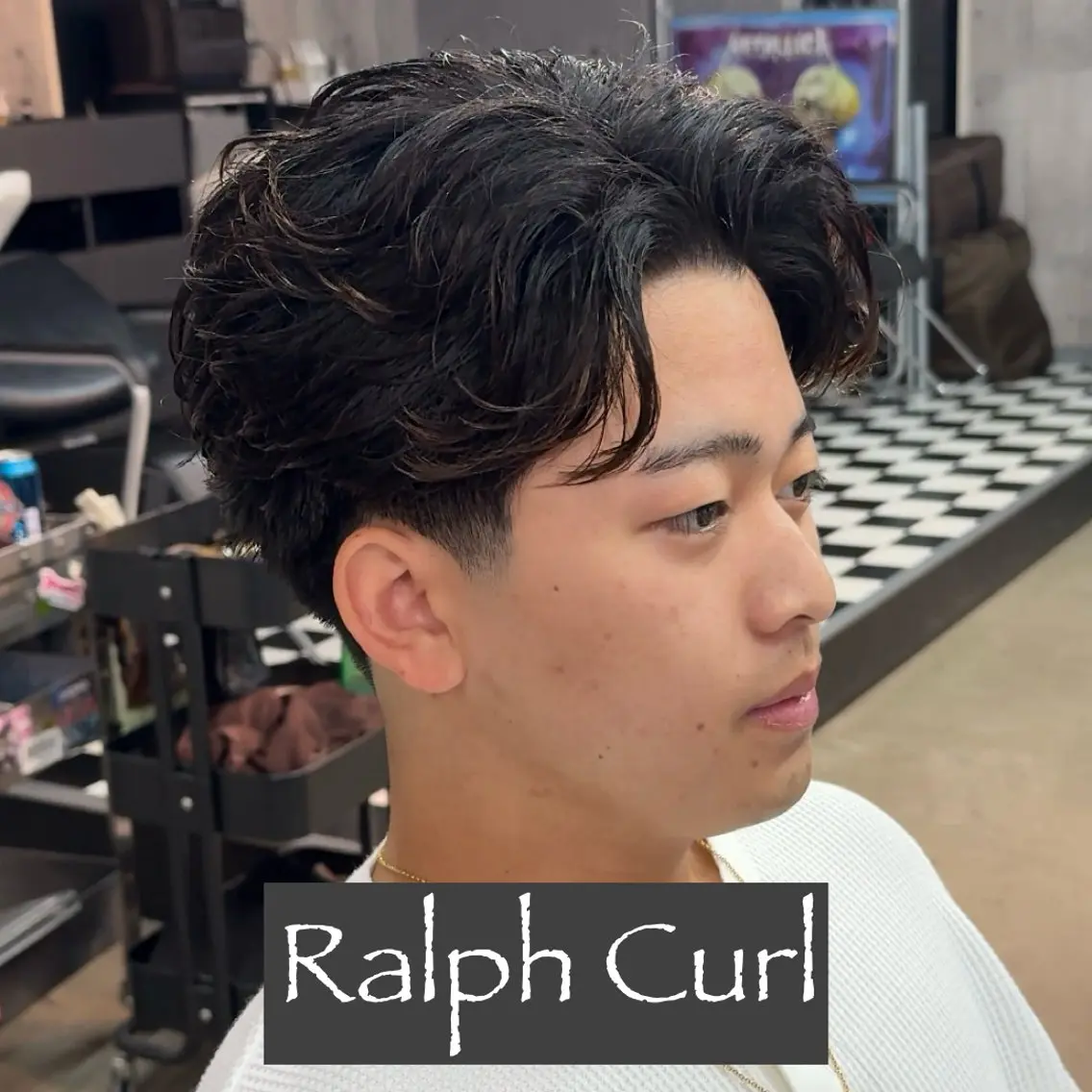 ショート パーマ メンズ メンズ専門🥸 フェード特化　涼太のヘアスタイル