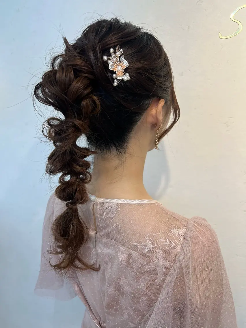 ヘアアレンジ ヘアセット 大人可愛いヘアメイク 💋🧚♀️しずかのヘアスタイル