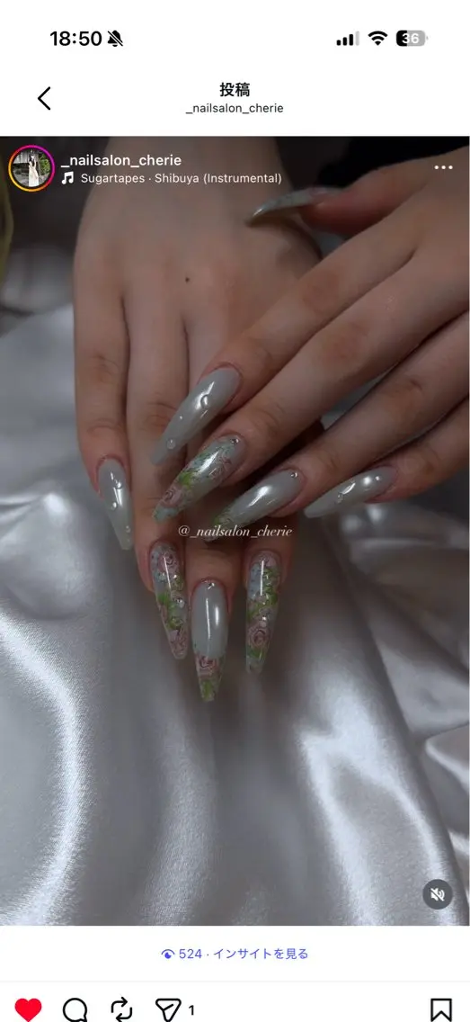 ネイル ハンドネイル nailsalon cherieのネイルデザイン