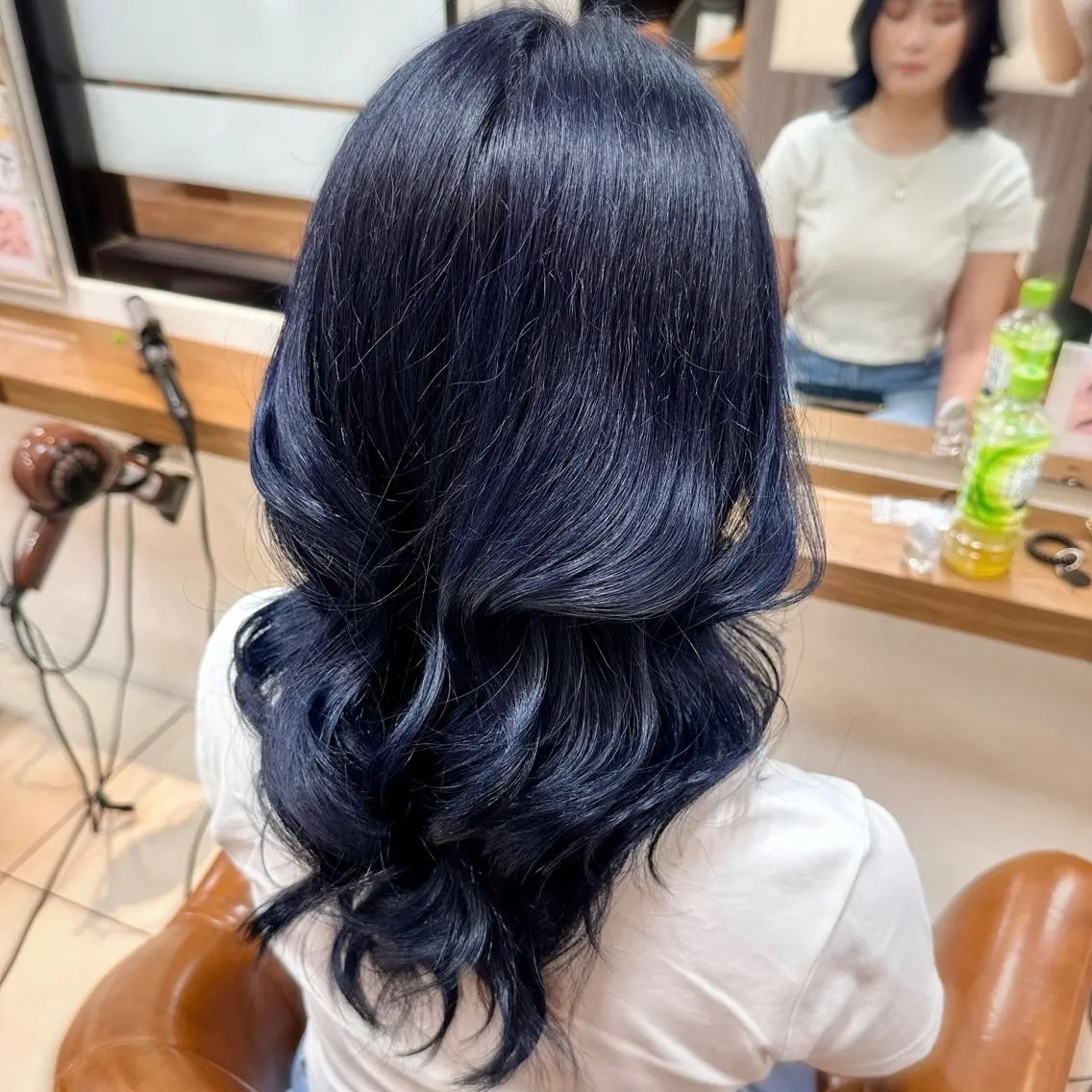 ロング カラー 髪質改善/ブラック ヘア/リンのヘアスタイル