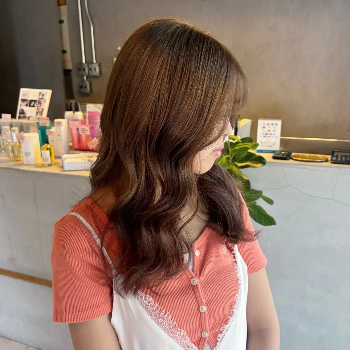 セミロング ヘアカラー トリートメント charme by sarah/ aoiのヘアスタイル