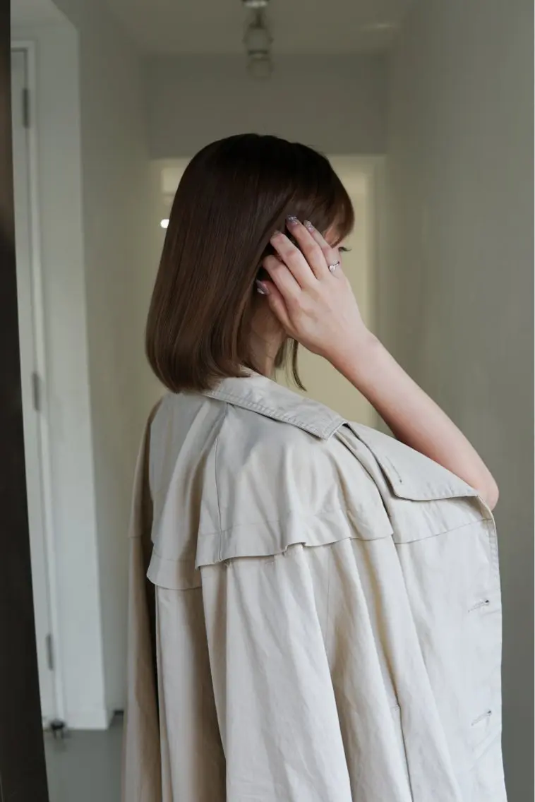 ミディアム カット ヘアカラー 縮毛矯正 トリートメント 髪質改善/透明感 松下喬亮のヘアスタイル