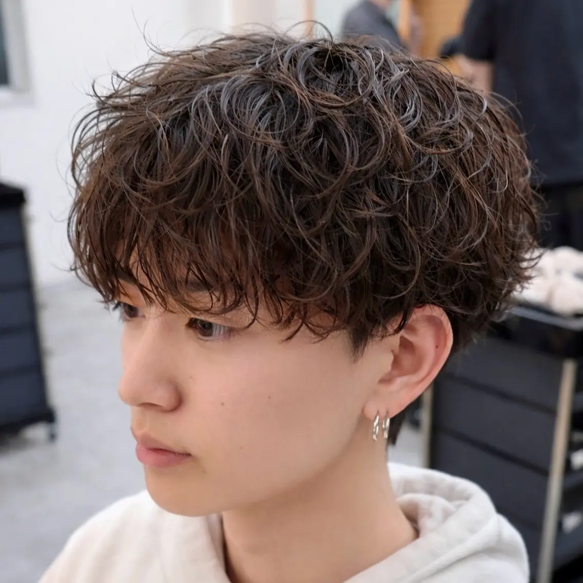 パーマ メンズ メンズ韓国風 マッシュ メンズパーマ カット パーマ 男の理想を叶える🔥 メンズパーマ特化|関のヘアスタイル