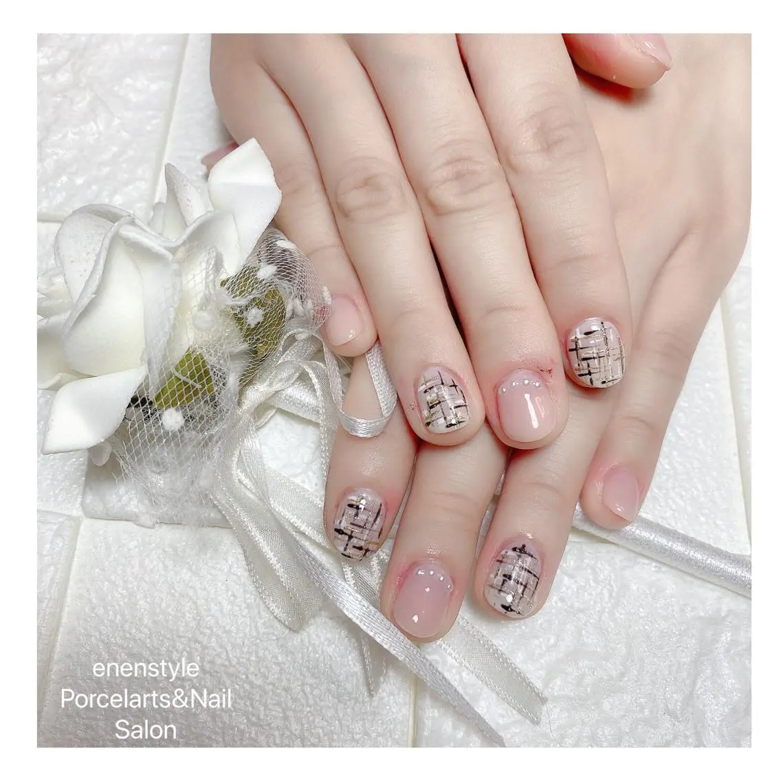 ショート ネイル ハンドネイル 🐾enen style 🐾のネイルデザイン