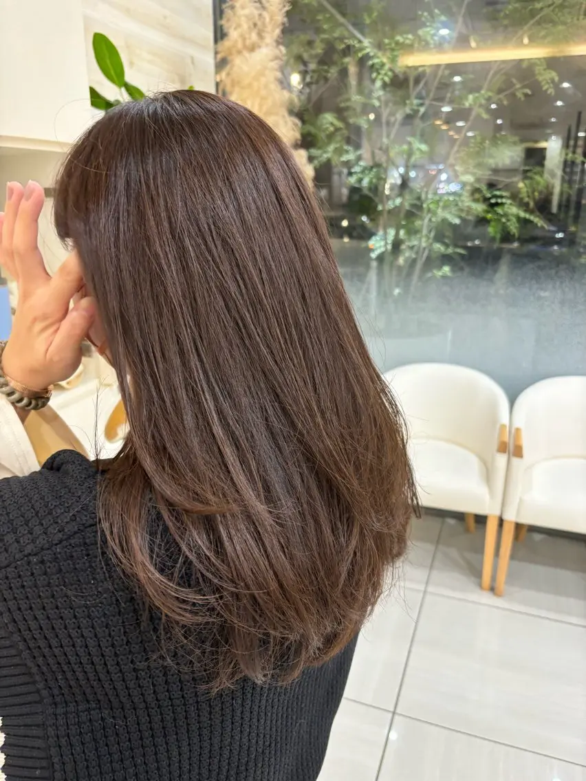 ロング カラー イルミナカラー レイヤーカット カット ヘアカラー 田野倉NEXT店 美髪ニストのヘアスタイル