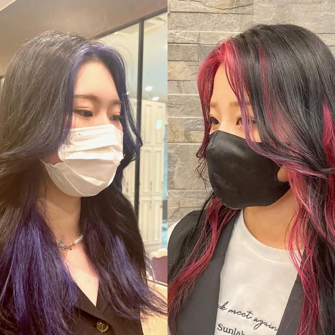 セミロング ミストバング 梅田美容室/ ウルフカットのヘアスタイル