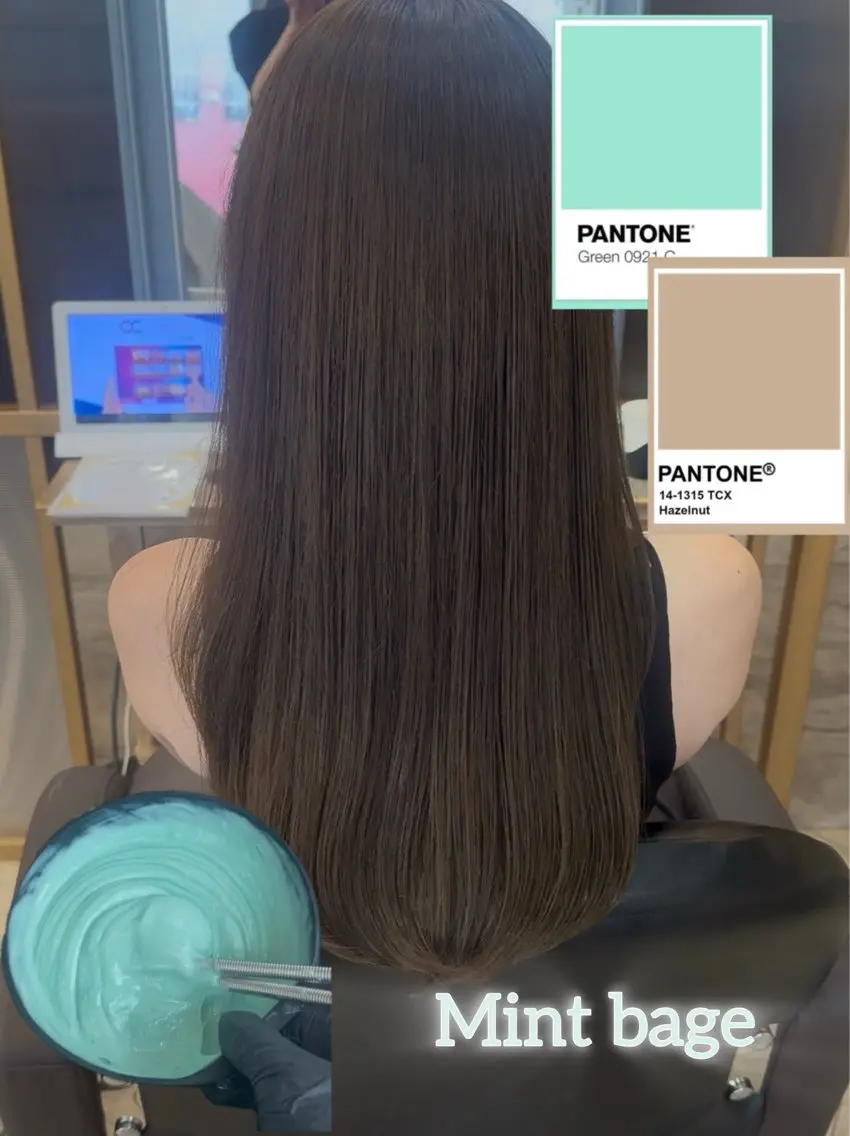 ロング カラー カット ヘアカラー トリートメント レイヤー/顔周り 田山 穂波のヘアスタイル