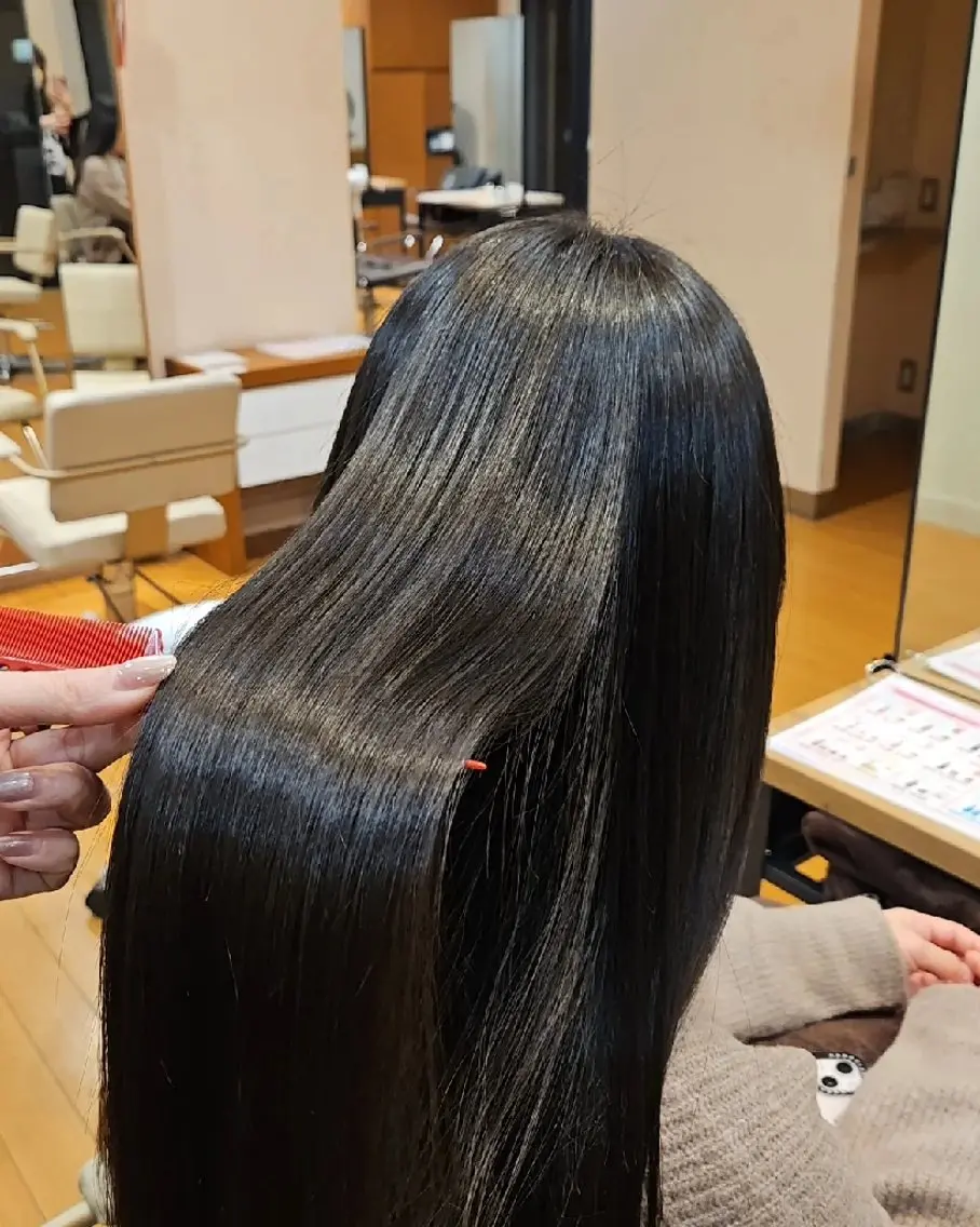 ロング 髪質改善 トリートメント 髪質改善/白髪ぼかし SHIONのヘアスタイル