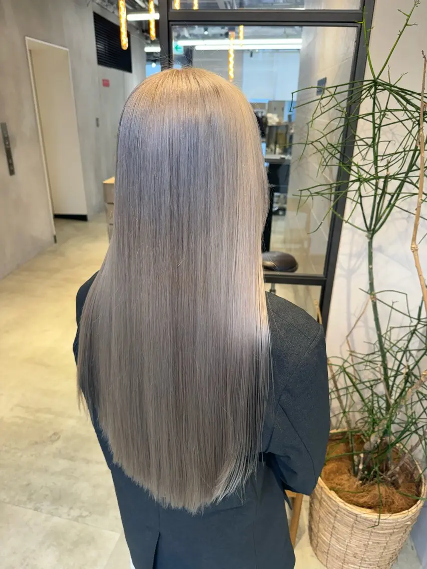 ロング カラー カット ヘアカラー トリートメント 透明感カラー✨艶髪 制作🌱山根あゆみのヘアスタイル