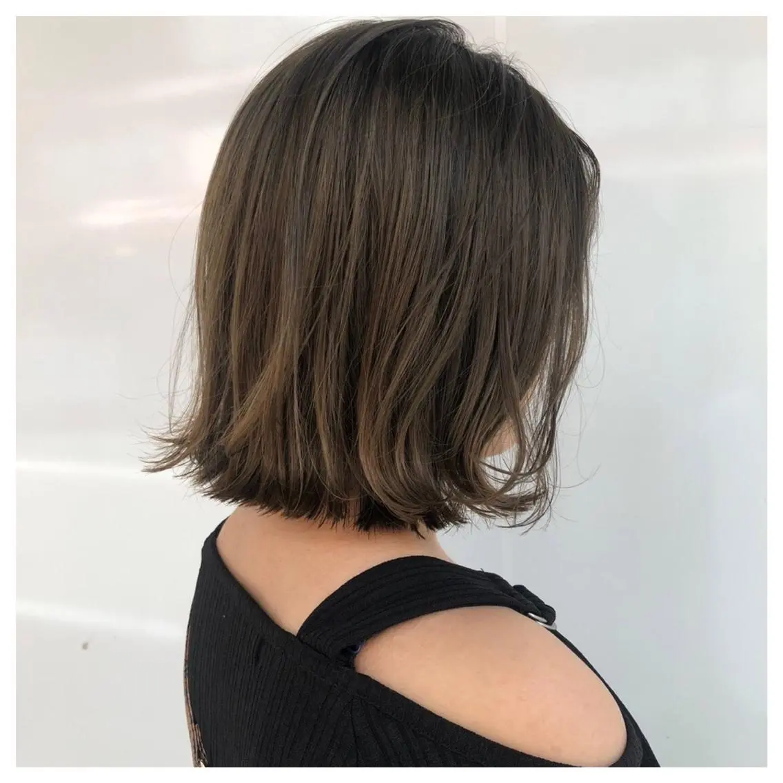 ショート カラー パーマ ベージュカラー オリーブベージュ ボブ ♡透け感カラー 大賀哲平♡のヘアスタイル