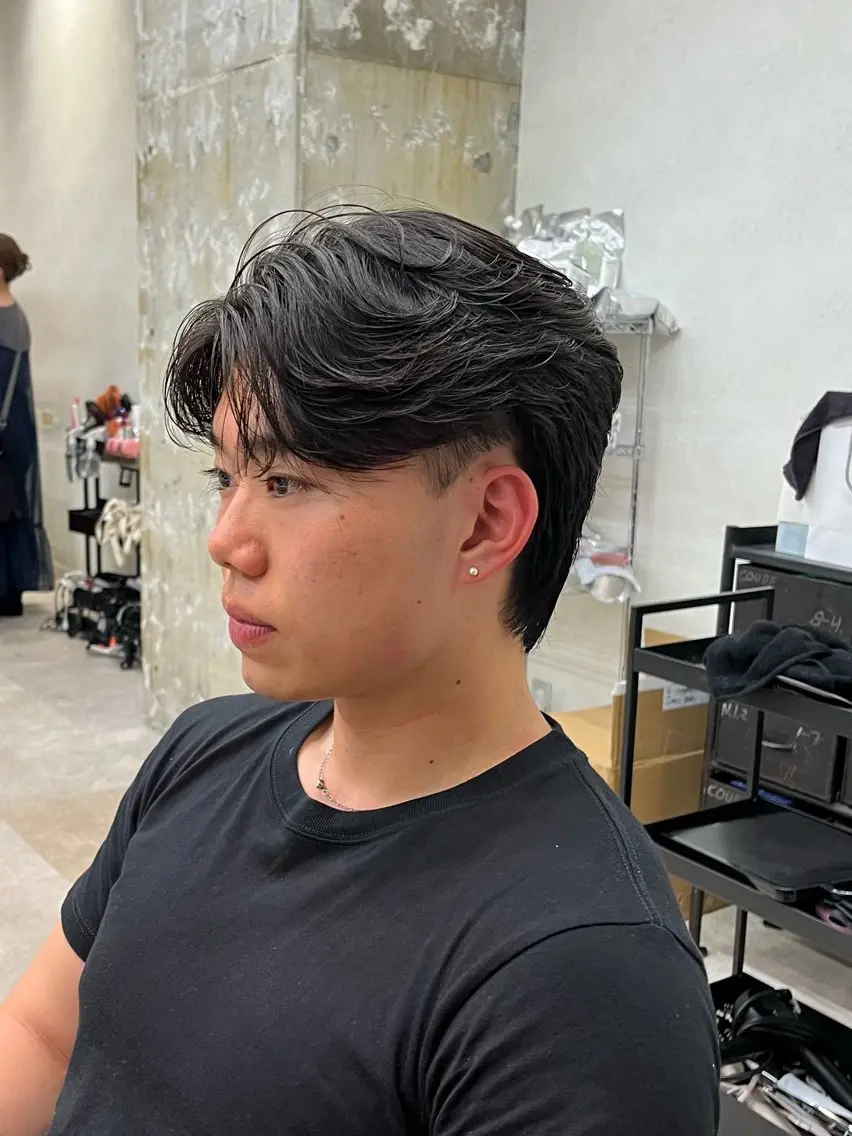 パーマ カット パーマ メンズ特化 タメイシのヘアスタイル