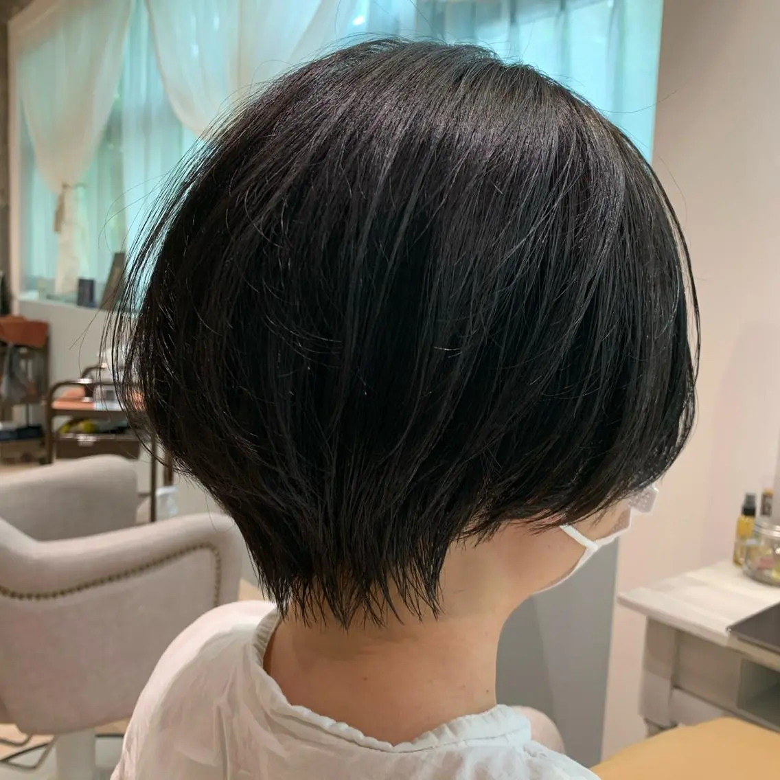 ショート カット ヘアカラー トリートメント ayano ．のヘアスタイル