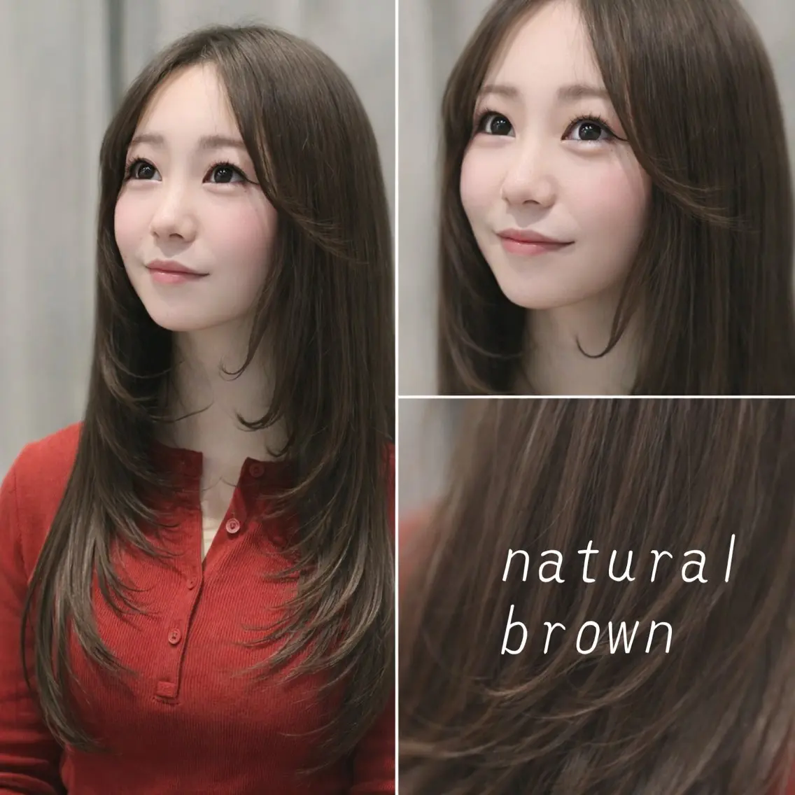 ロング カラー カット ヘアカラー 韓国風レイヤー/ 艶カラー竹内貫のヘアスタイル