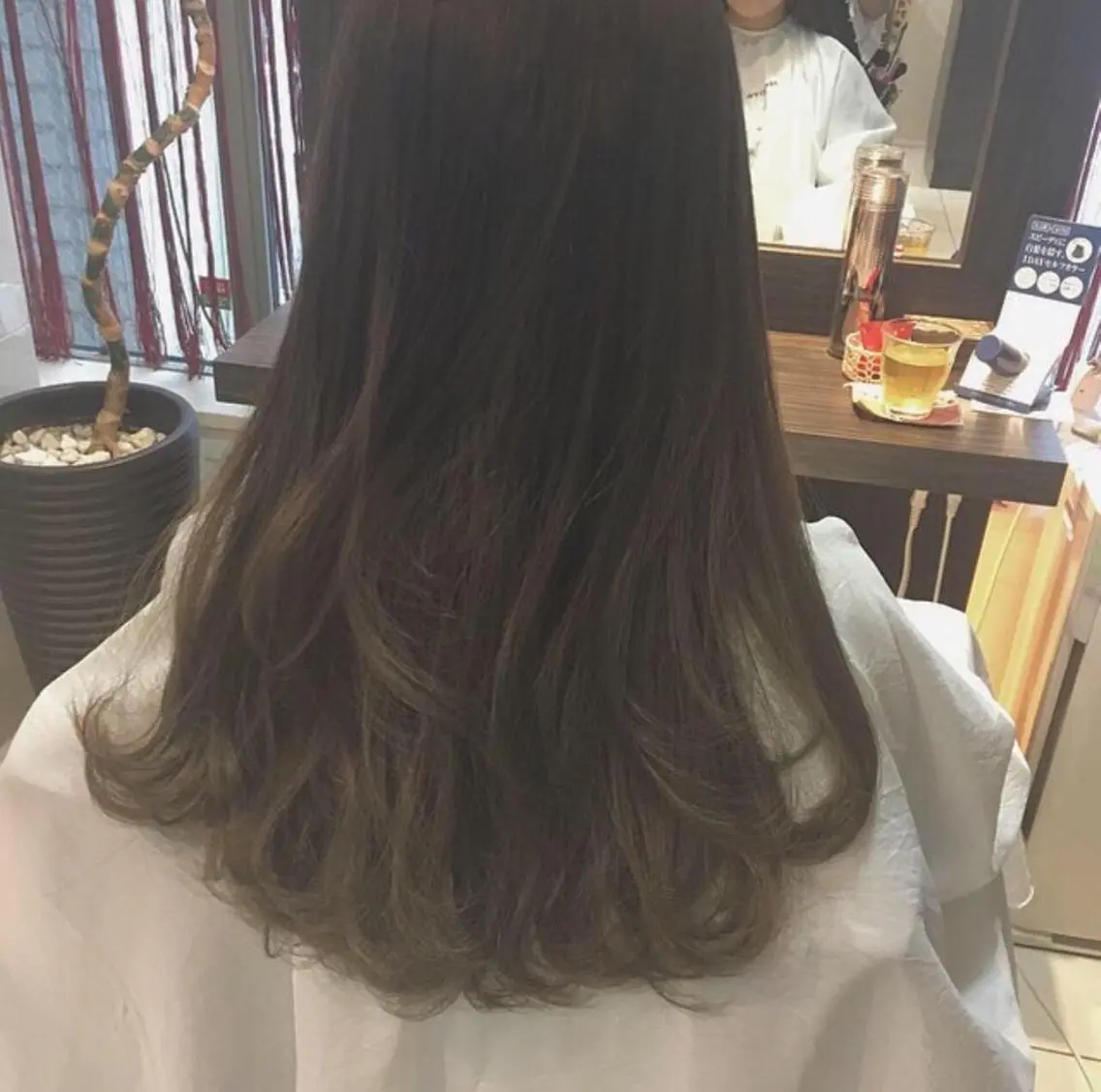 ロング カット パーマ 🐺ウルフ/レイヤー 似合わせ‎🤍沙羅のヘアスタイル