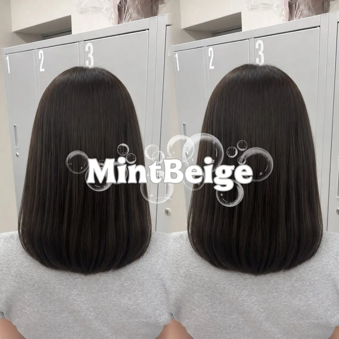 ミディアム カラー ベージュカラー 透明感カラー ミント ミントベージュ 卒業式のヘアスタイル ヘアカラー トリートメント haru/COCO /大宮/カラーのヘアスタイル