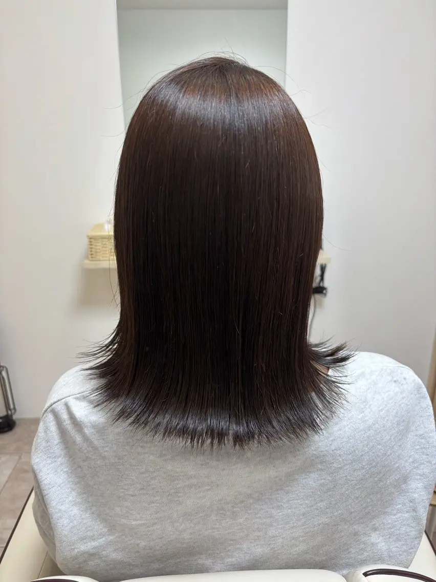 ミディアム カラー カット ヘアカラー トリートメント akane/大和田 駅/ Garanceのヘアスタイル