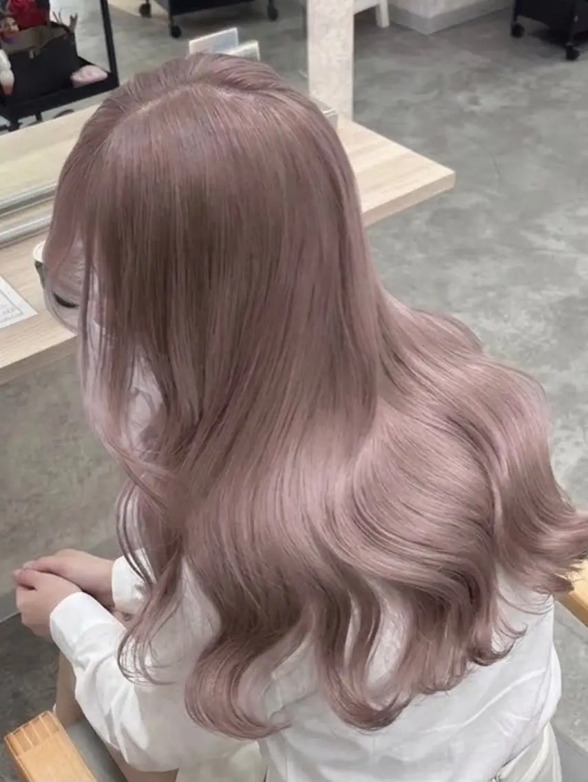 セミロング カラー ヘアカラー 最高級シールエクステ 🏆絶対可愛くタクミのヘアスタイル