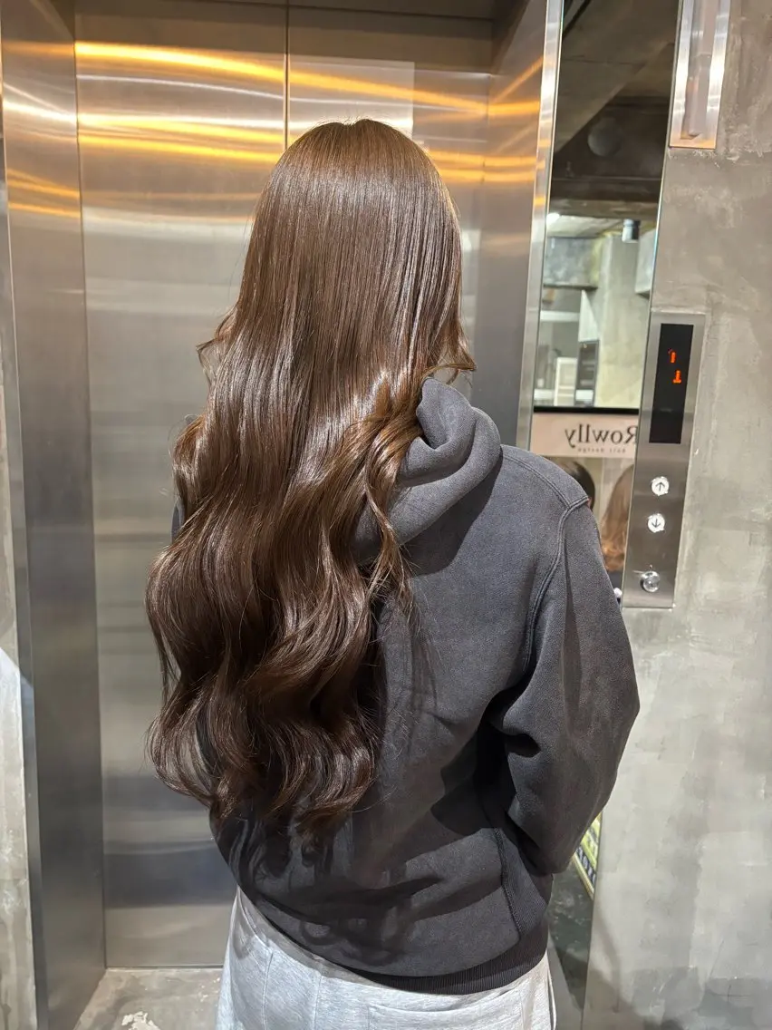 ロング カラー ア ユ ミのヘアスタイル