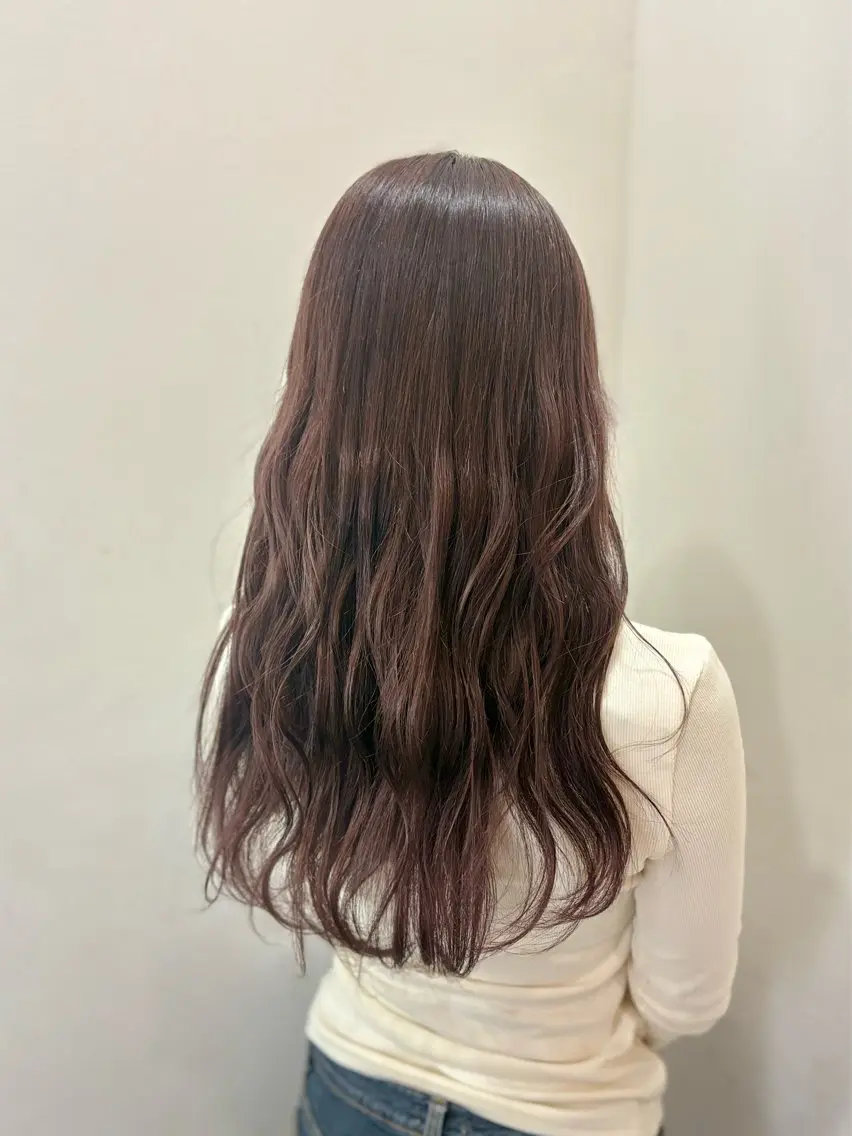 ロング カット ヘアカラー トリートメント 🎀透明感カラー 🎀ナズナのヘアスタイル
