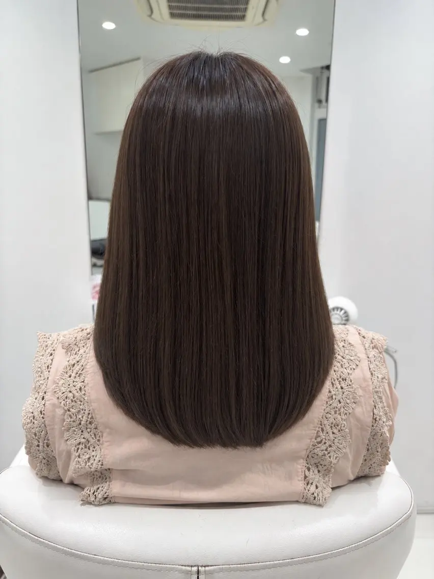 ミディアム カット ヘアカラー 💎縮毛矯正/ボブ/ レイヤー💎haruのヘアスタイル