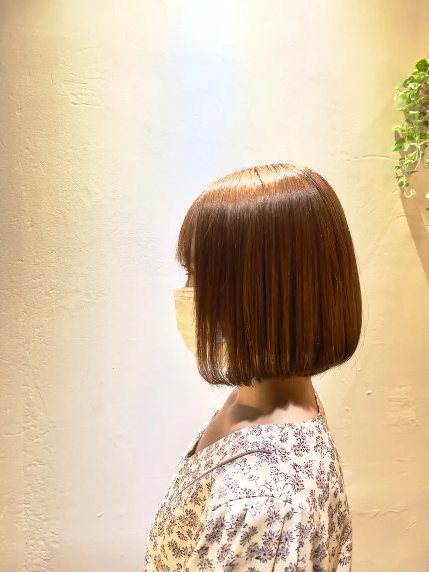 カラー パーマ 縮毛矯正/ レイヤー/ミディアムのヘアスタイル