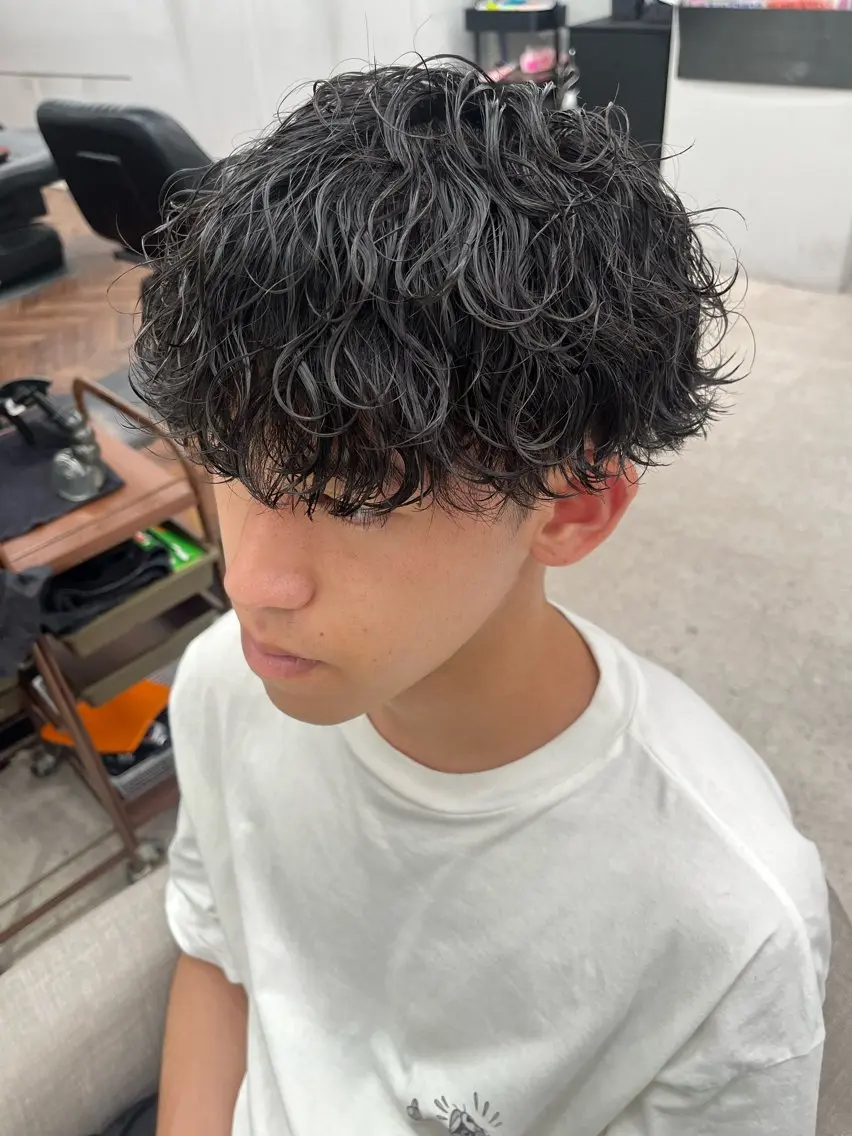 パーマ メンズ カット パーマ 🍐シャドウパーマ メンズ特化/守岡🍐のヘアスタイル
