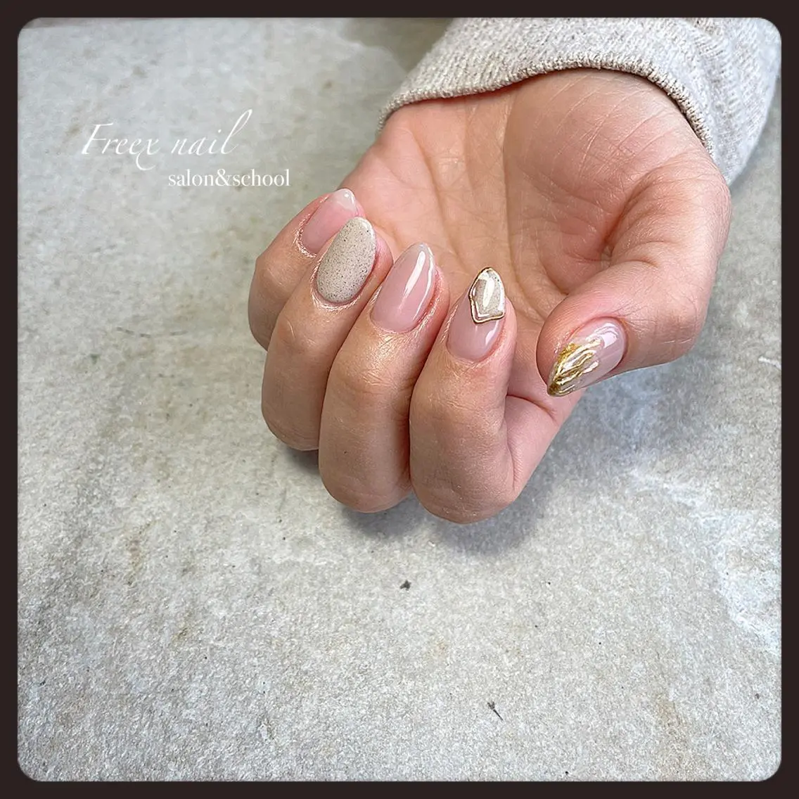 ネイル ハンドネイル ハンドケア freex nail /ニュアンス/個性派のネイルデザイン
