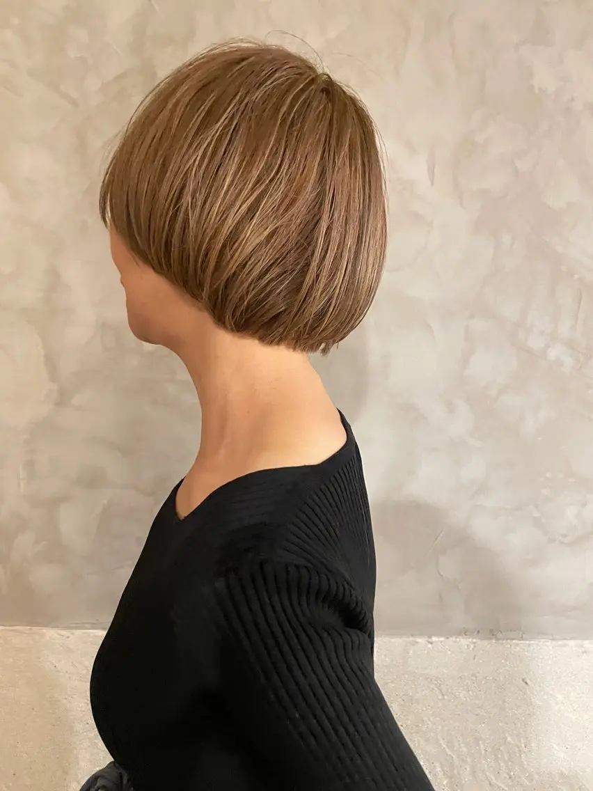 ショート カラー カット ヘアカラー トリートメント ayane⭐️ボブ・ ショート・パーマのヘアスタイル