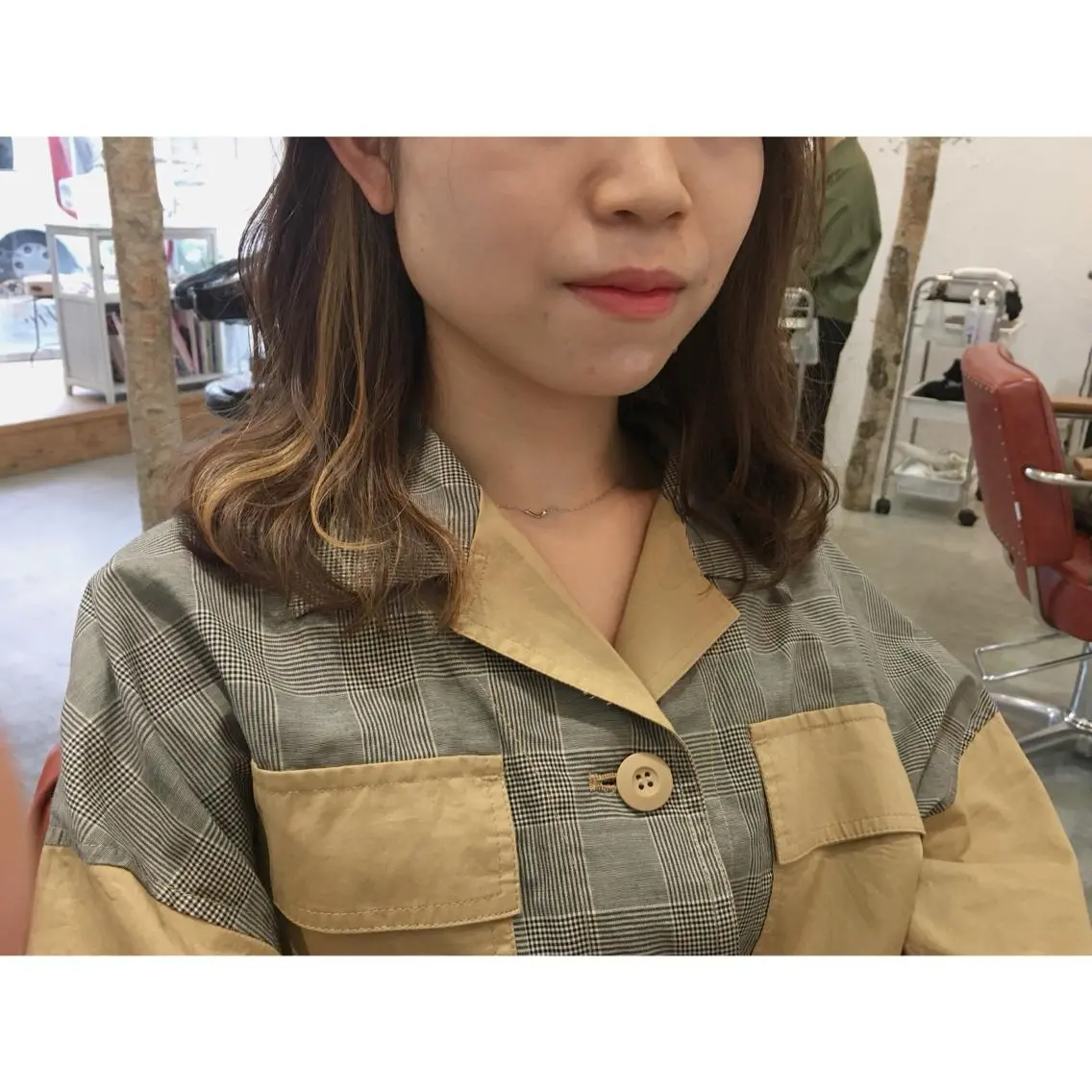 ミディアム カラー インナーカラー fio マナミのヘアスタイル