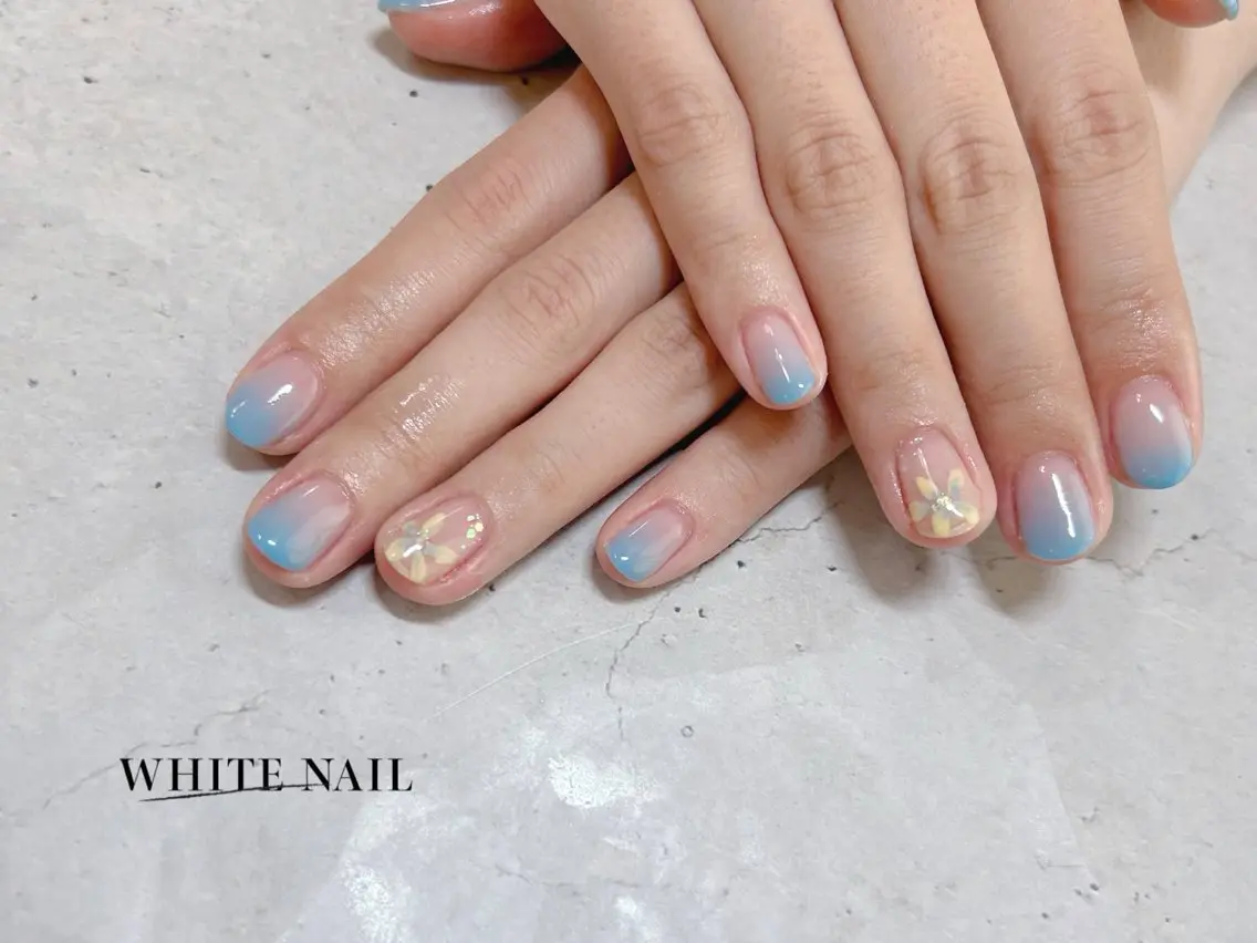 ネイル ハンドネイル WHITE NAIL ホワイトネイルのネイルデザイン