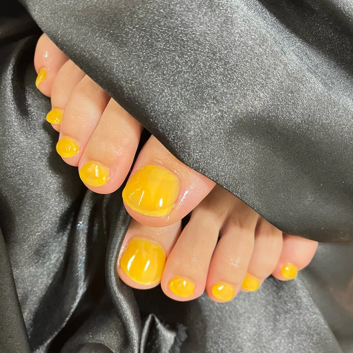 ネイル チークネイル 桜ネイル 長さ出し フットネイル ジェルネイル フットネイル Maika's nailのネイルデザイン