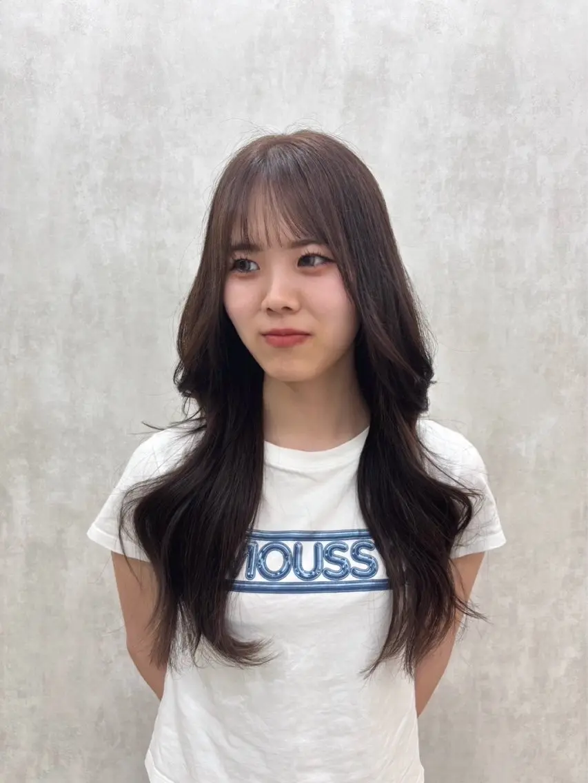 カラー ヘアカラー 梅原 結唯のヘアスタイル
