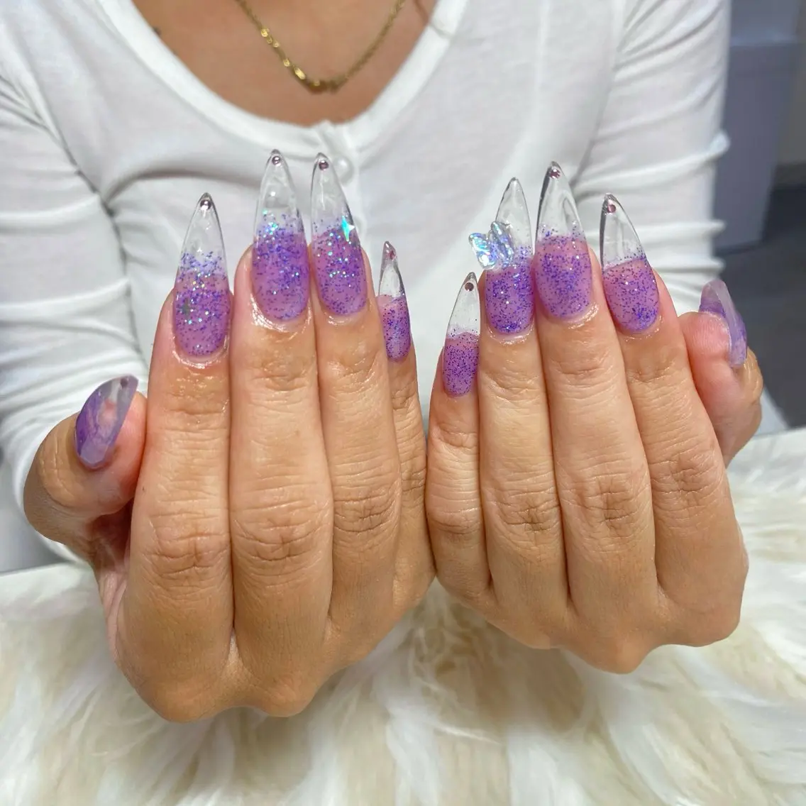 ネイル 長さ出し フットネイル フレンチネイル ジェルネイル グラデーション ハンドネイル Nail&eye Belire 新宿のネイルデザイン