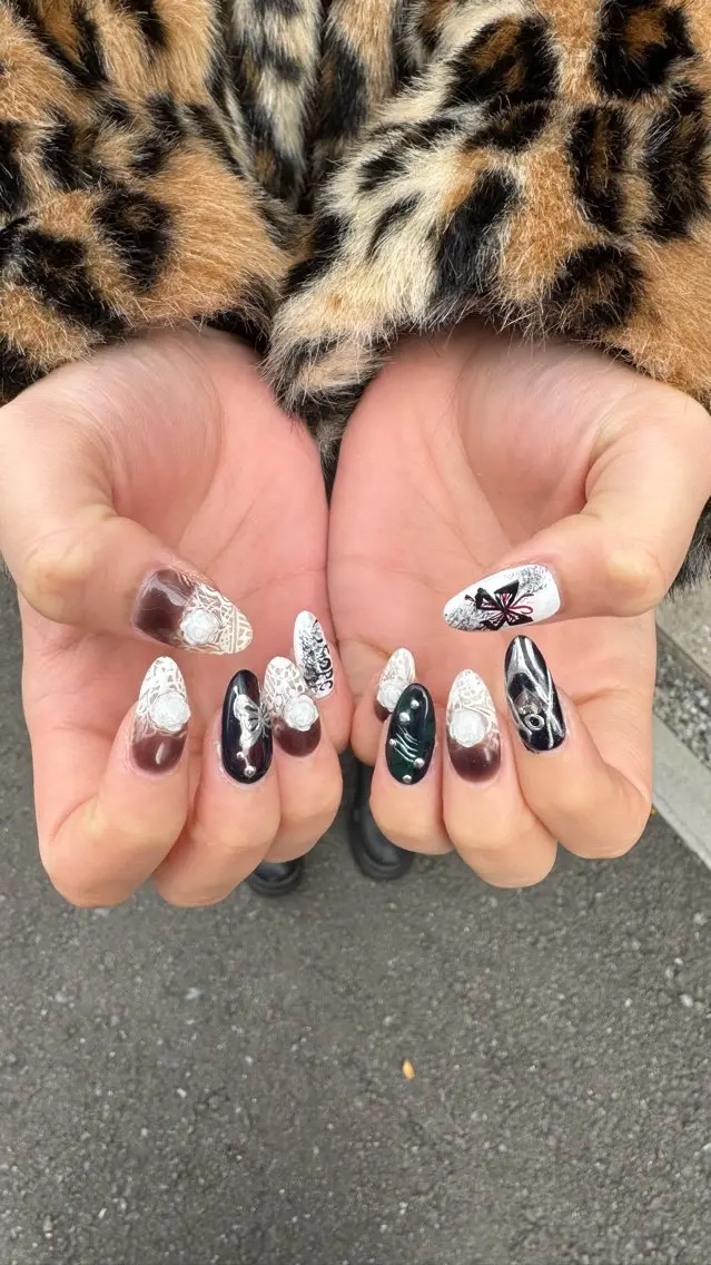 ネイル 成人式 フラッシュネイル 韓国ネイル ラメ(グリッター) ラメグラデーション MH_ Nailのネイルデザイン