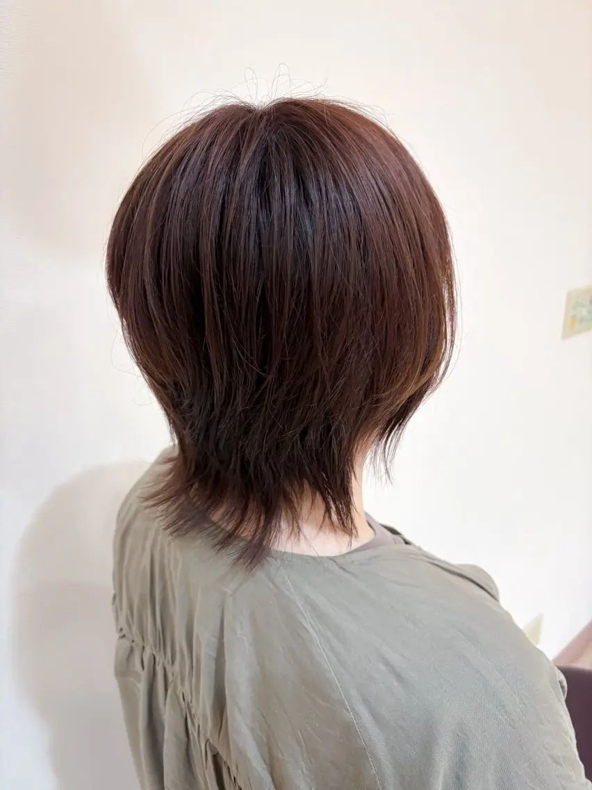 ショート ウルフカット 石平 暖のヘアスタイル