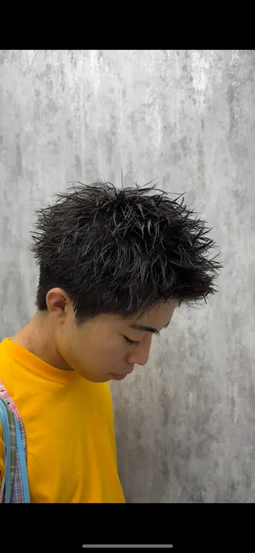 ショート メンズ メンズショート スパイキーショート ショートヘア メンズパーマ特化🔥 岩内皓大のヘアスタイル