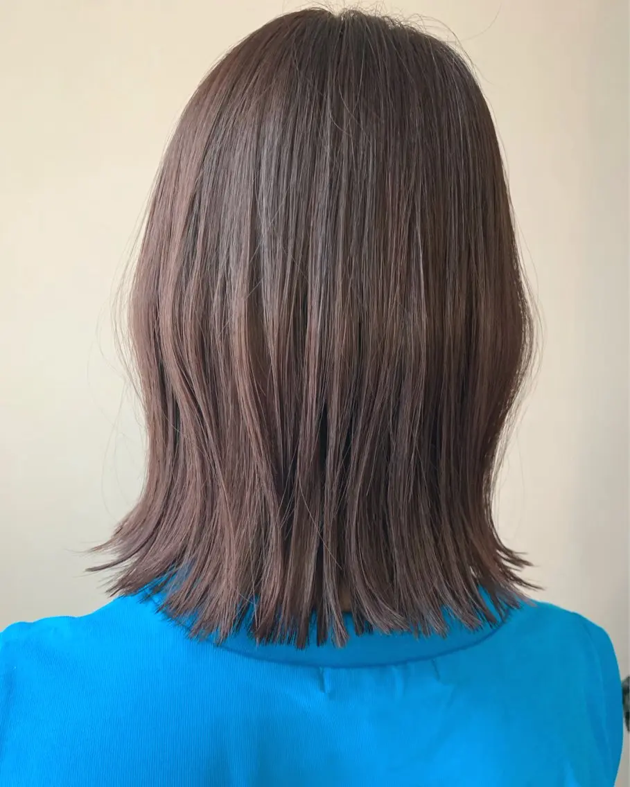 ミディアム カラー ブラウンカラー レッドカラー レッドブラウン hubhair レイヤー/透明感のヘアスタイル
