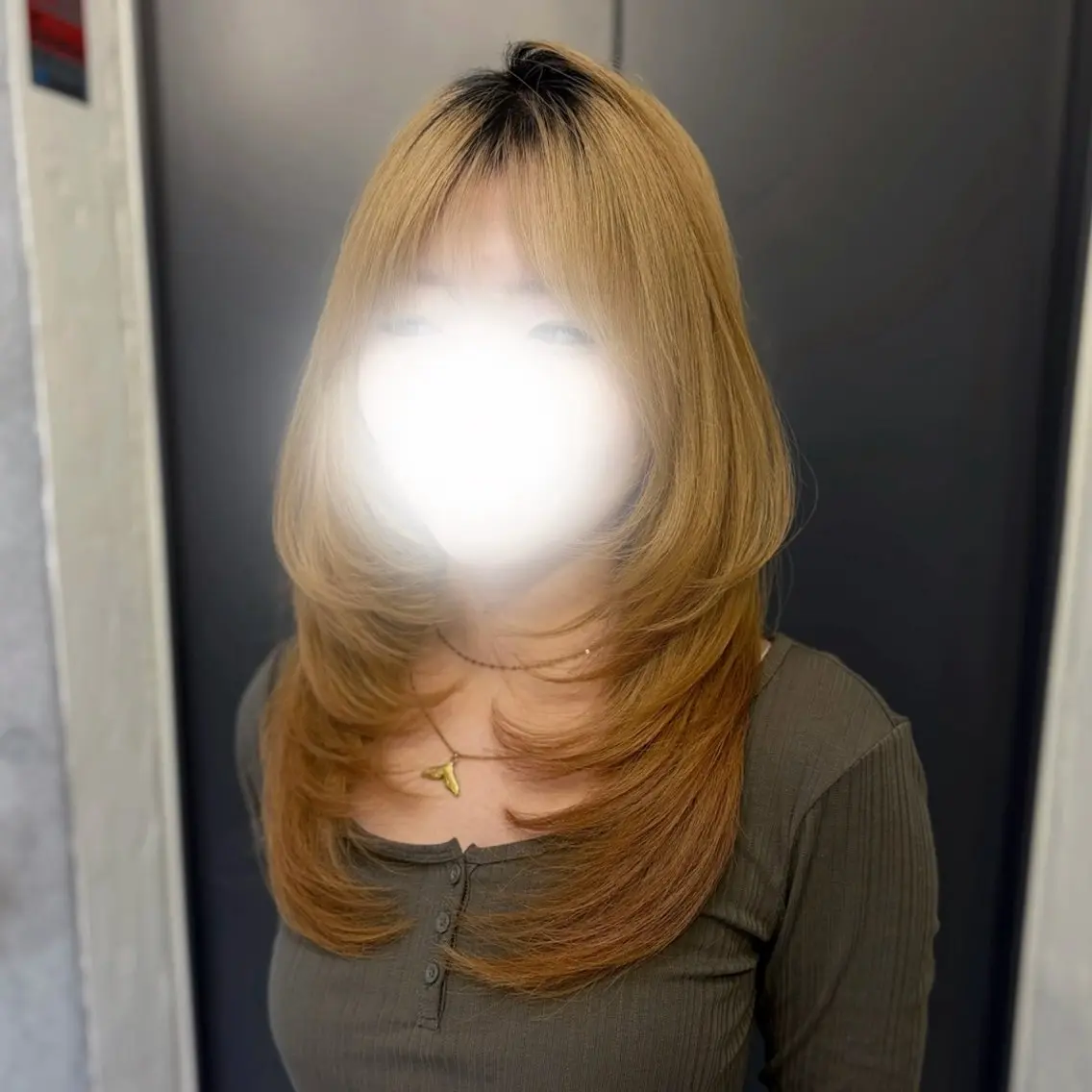ロング カット ヘアカラー トリートメント レイヤーカット/ 髪質改善💘Ainaのヘアスタイル