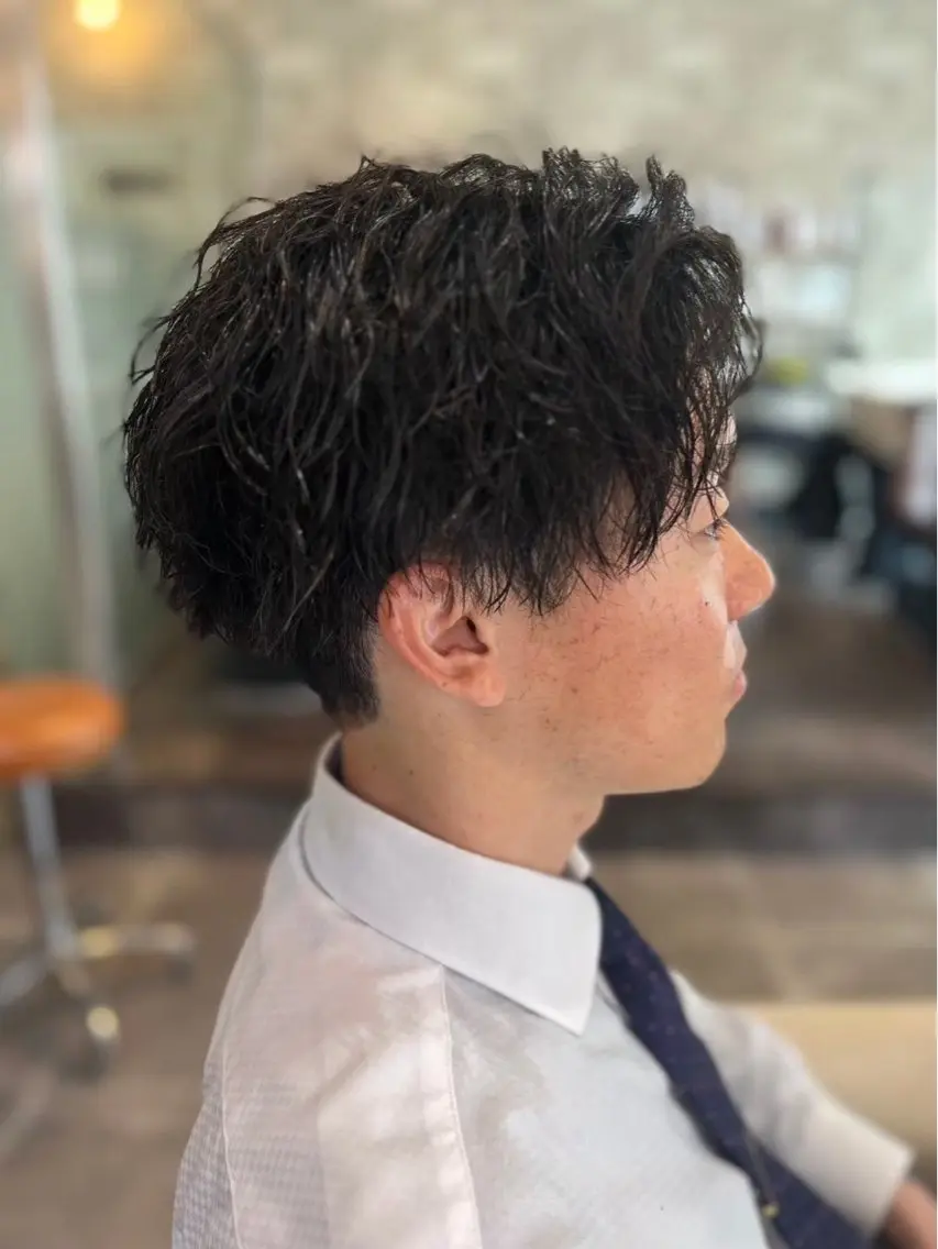パーマ メンズ ビジネス 倉谷 恭平のヘアスタイル