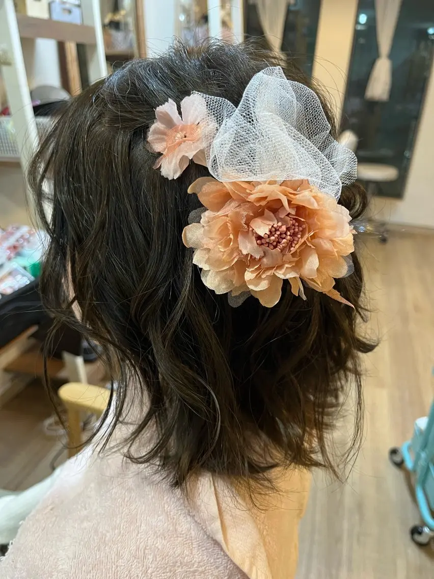 ショート ヘアアレンジ 成人式 山本 ひろ美のその他イメージ
