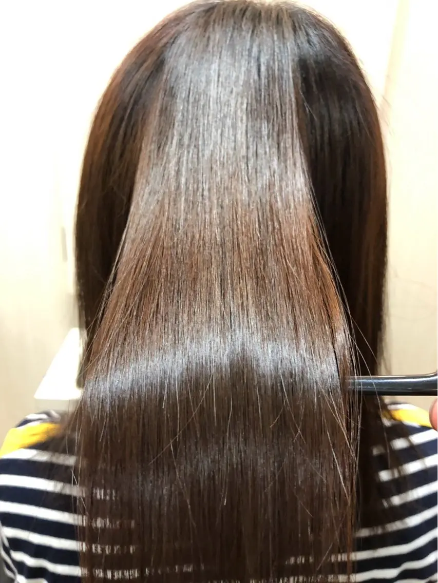 ミディアム 縮毛矯正 押川 新太朗のヘアスタイル