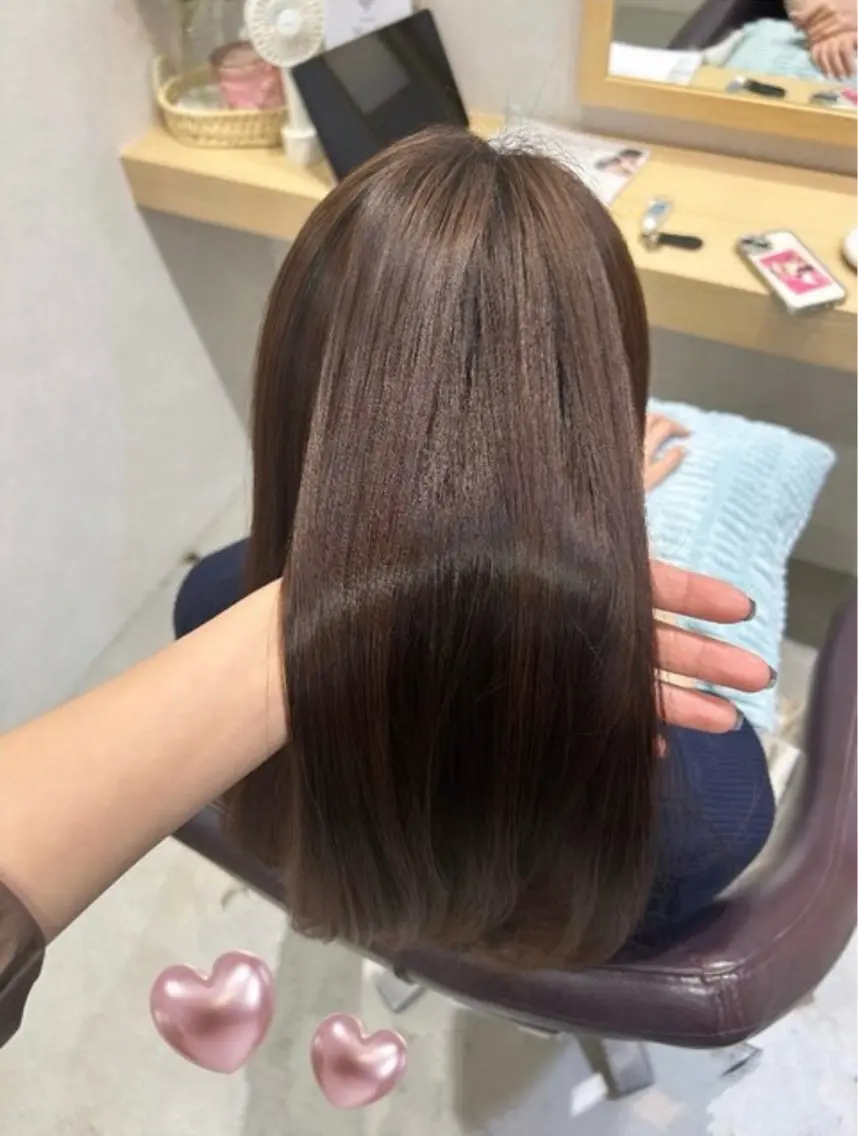 ロング カラー カット ヘアカラー 縮毛矯正 トリートメント Marin🐩 /髪質改善 カラーのヘアスタイル
