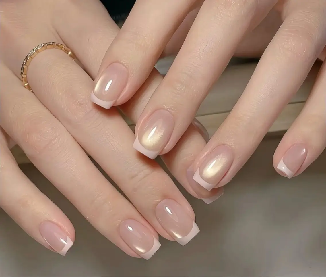 ネイル フレンチネイル マグネットネイル nail salon Recessのネイルデザイン