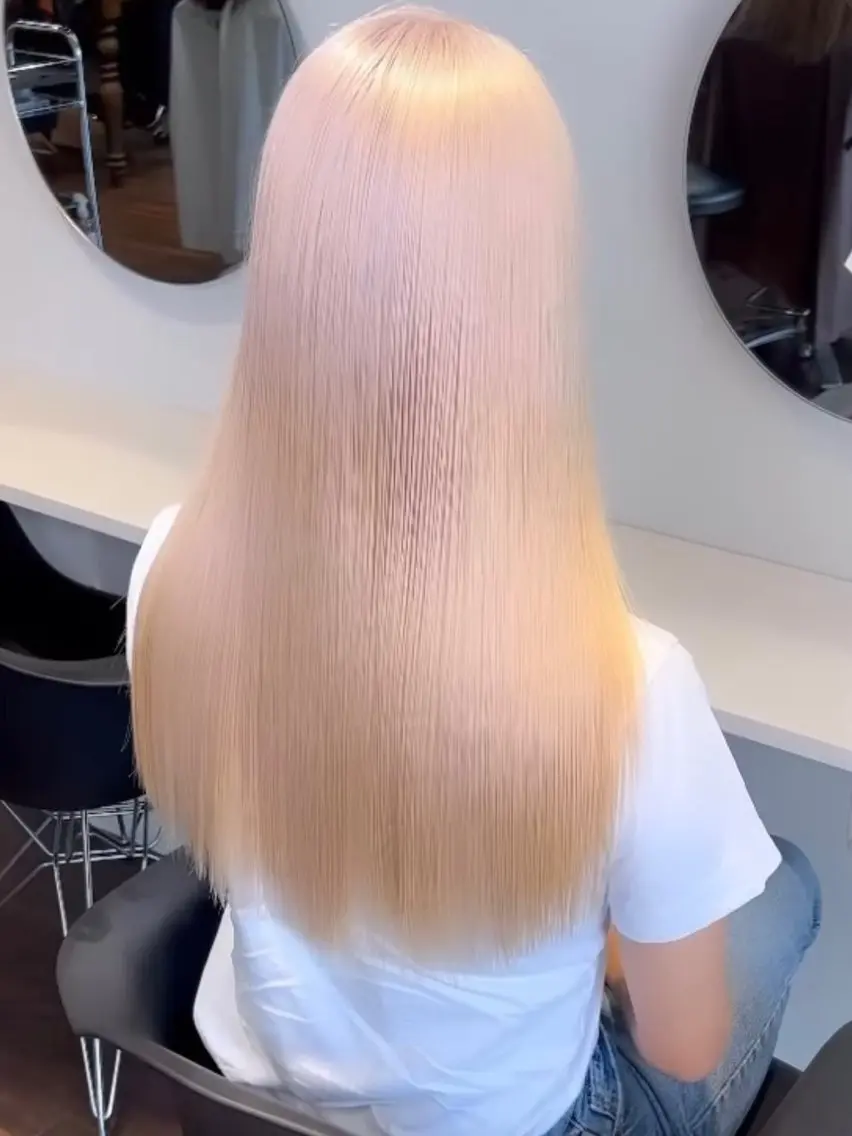 ロング カラー ブリーチ ケアブリーチ トリートメント 🧡色落ちまで2度 楽しめる🧡ヨシキのヘアスタイル