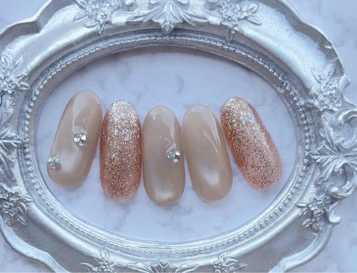 ネイル ハンドネイル H3 Nail Tsuki🦋💙のネイルデザイン