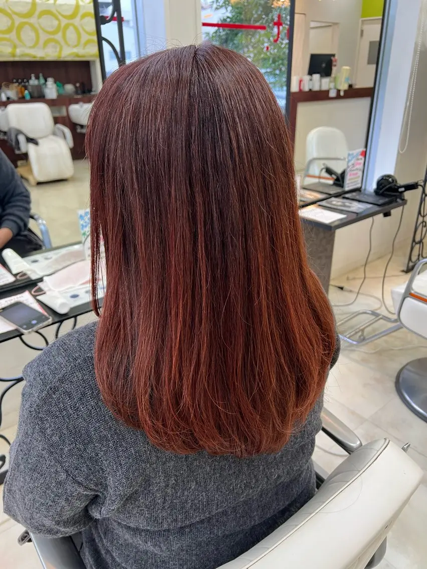 ロング カラー Rapt.HAIR 中村 知里のヘアスタイル